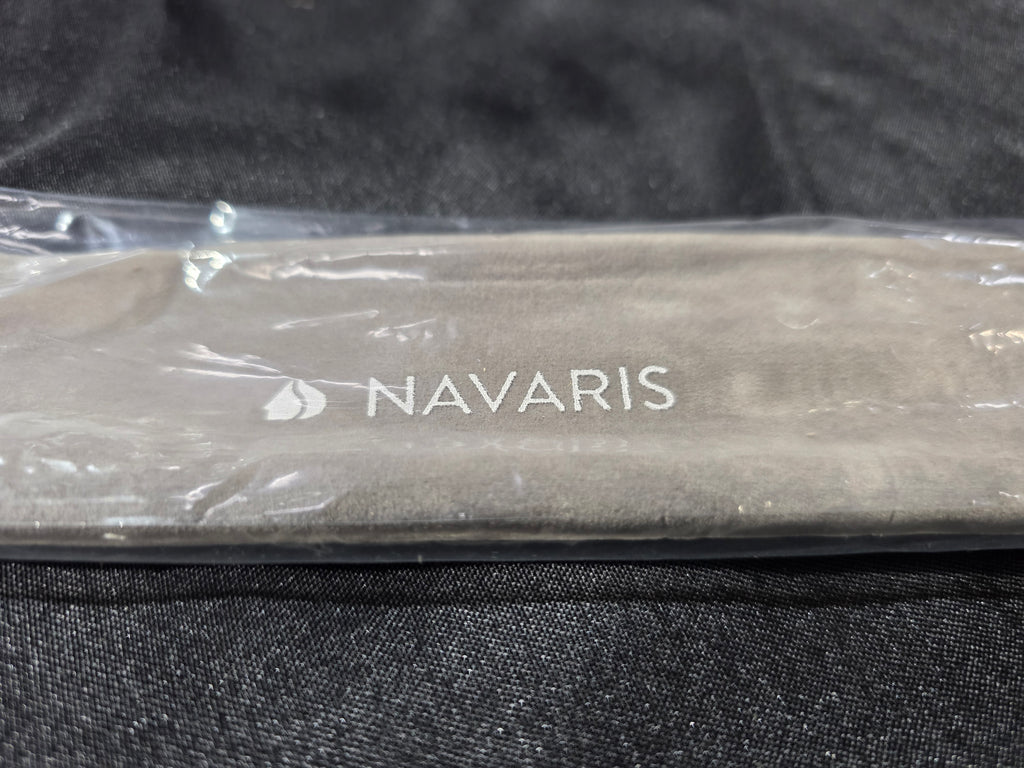 8156 Navaris Titanium Camping Cutlery Set - Lightweight Camping Utensils for One - Knife, Fork and Spoon with Carabiner Clip and Case for Hiking and Travel - Retail $14