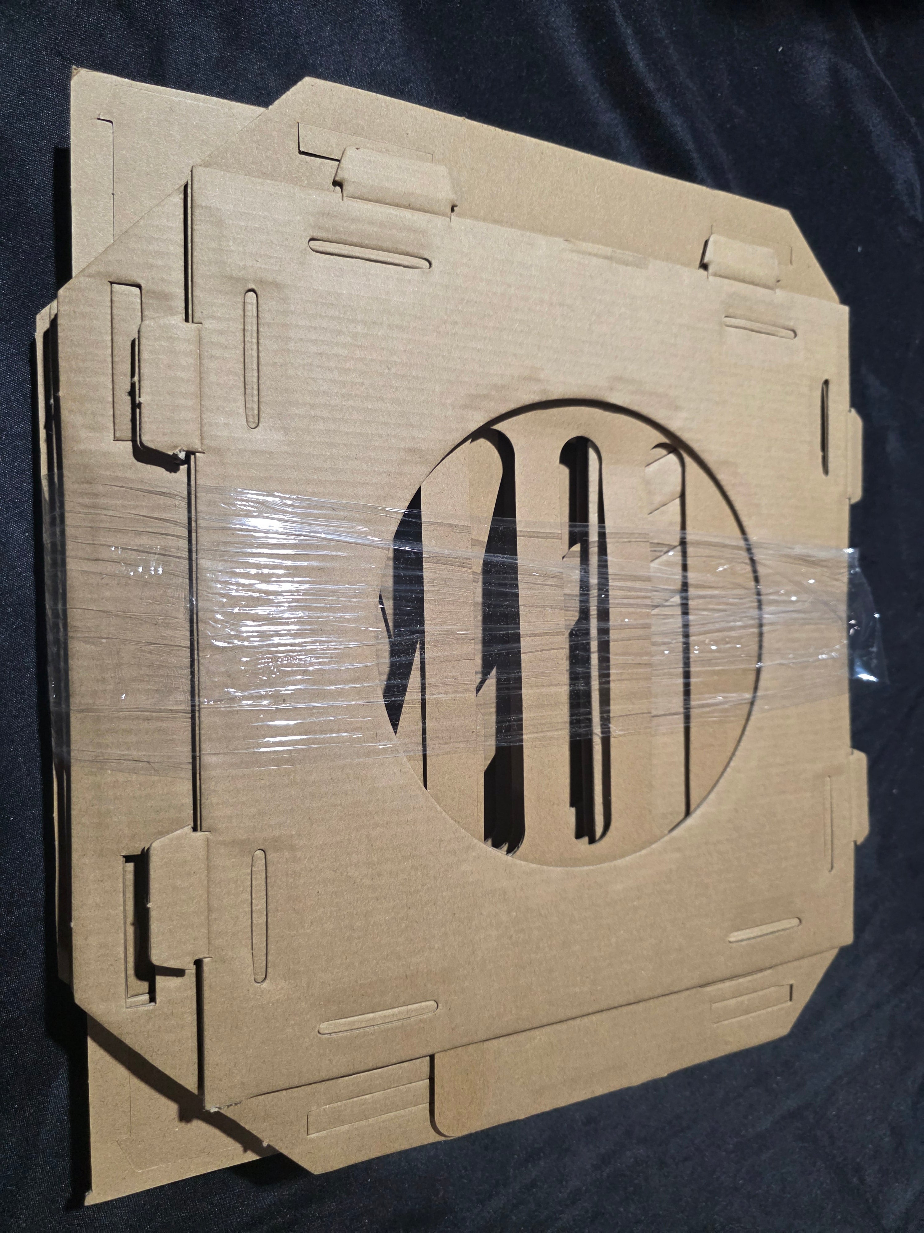 Navaris Modular Cardboard Cat House - DIY Corrugated Cardboard Configurable Play Tower Condo for Small Cats, Kittens, Rabbits - 3 Cubes - Retail $31.99
