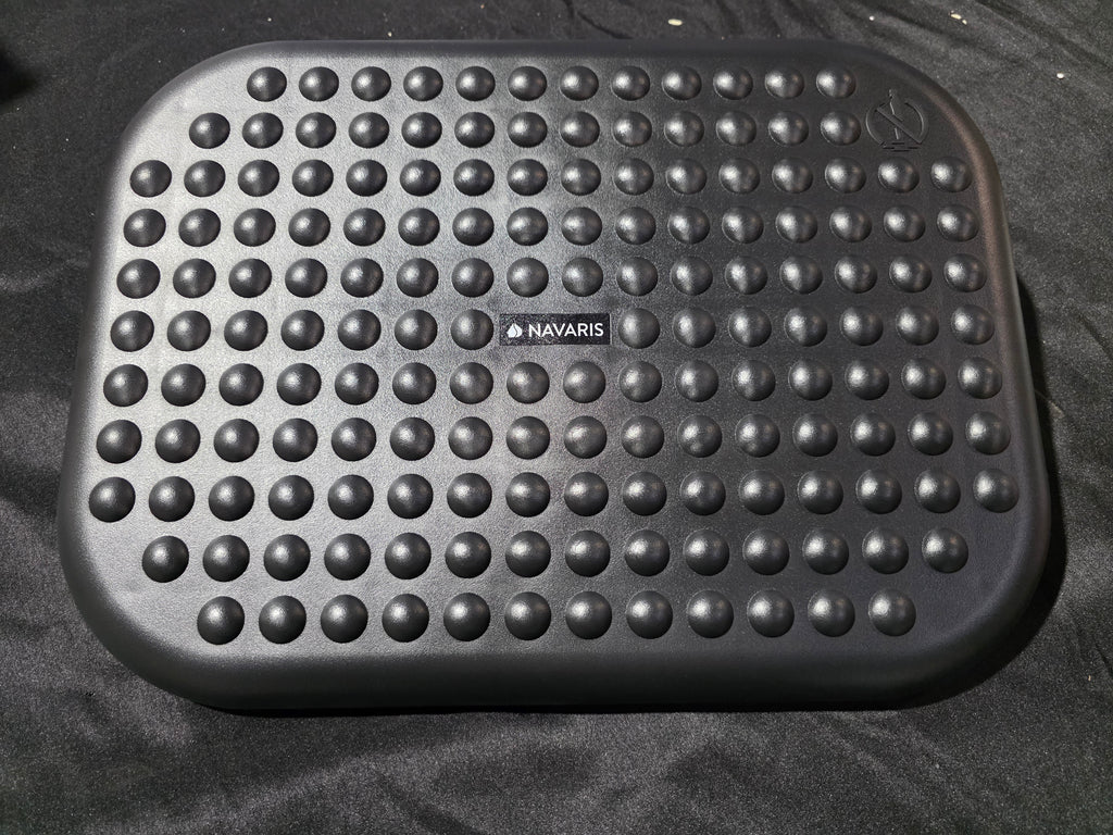 Navaris Plastic Ergonomic Footrests, Black - Retail $37.09