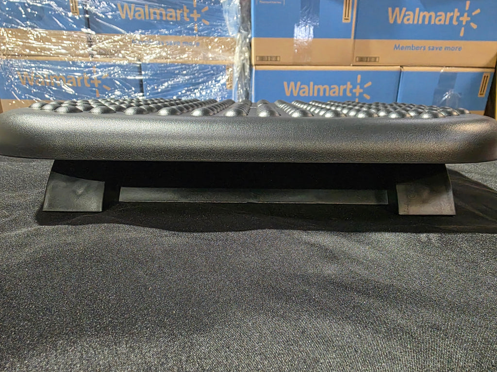 Navaris Plastic Ergonomic Footrests, Black - Retail $37.09