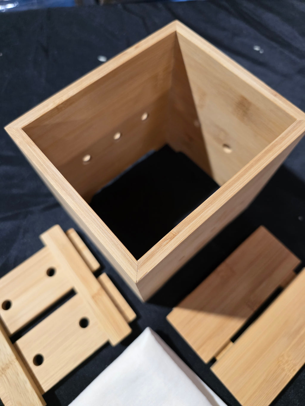 Navaris Bamboo Tofu Maker Kit - Tofu Mold for Making Fresh Homemade Tofu, Cheese, Tempeh - Tofu Making Kit Made of High Quality 100% Natural Material - Retail $24.99
