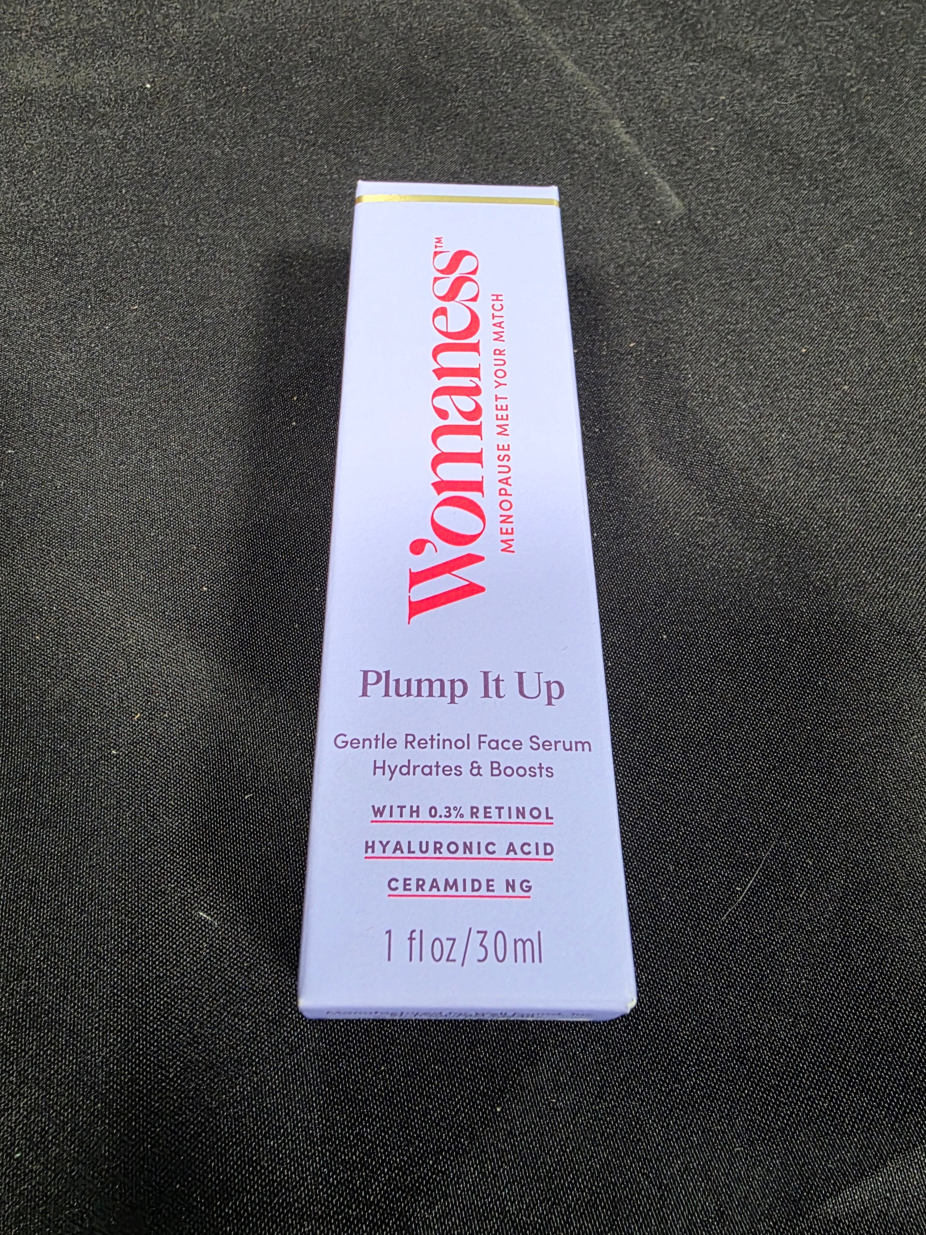 Womaness Plump It Up Retinol Serum, Roll-on Hyaluronic Acid Hydrating Serum, Collagen Boosting Retinol Fine Lines and Wrinkles Treatment, 30 ml - Retail $29.99