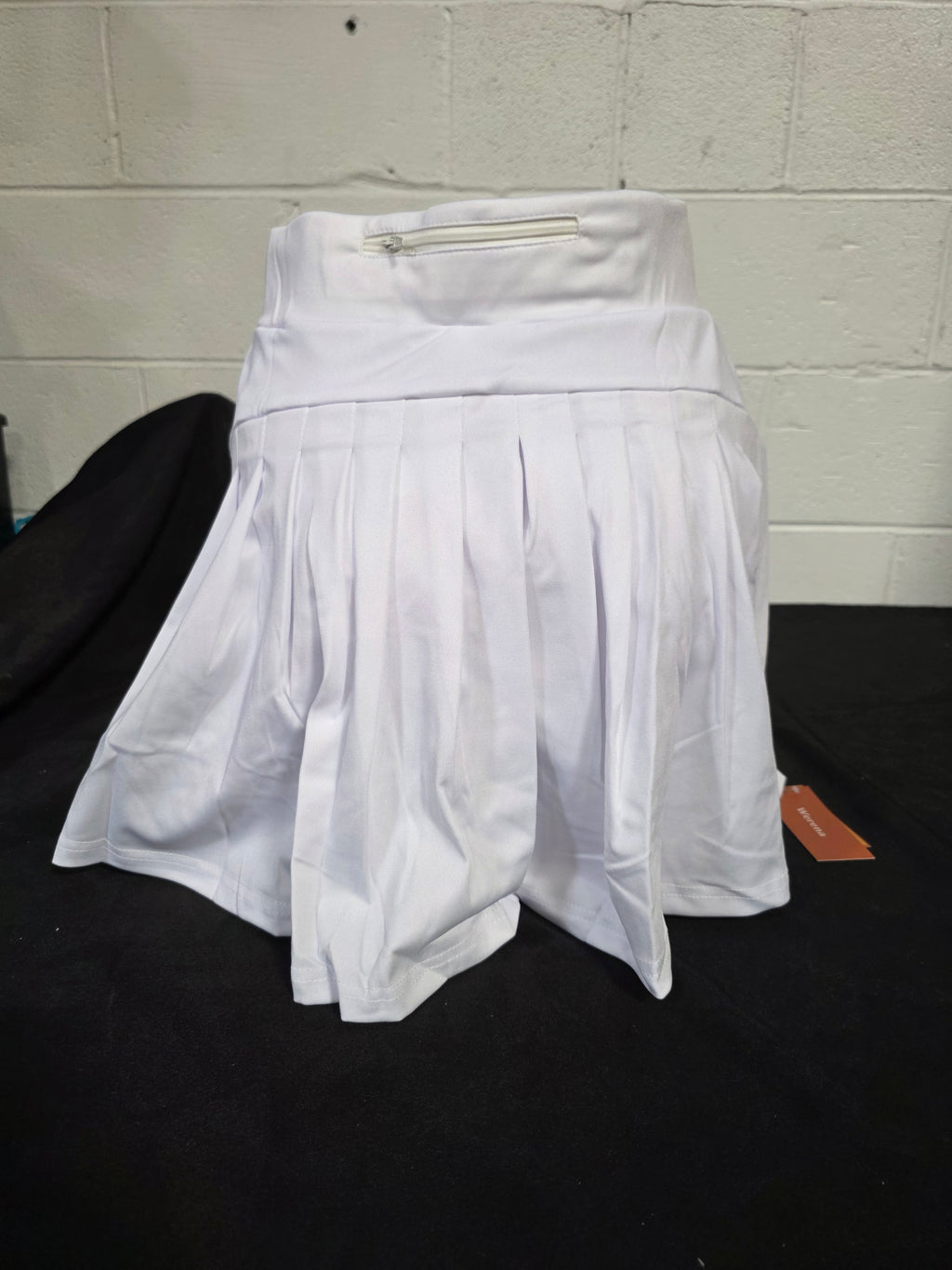 Pleated Tennis Skirts for Women with Pockets Shorts Athletic Golf Skorts Activewear Running Workout Sports Skirt (White,Medium) - Retail $9.99