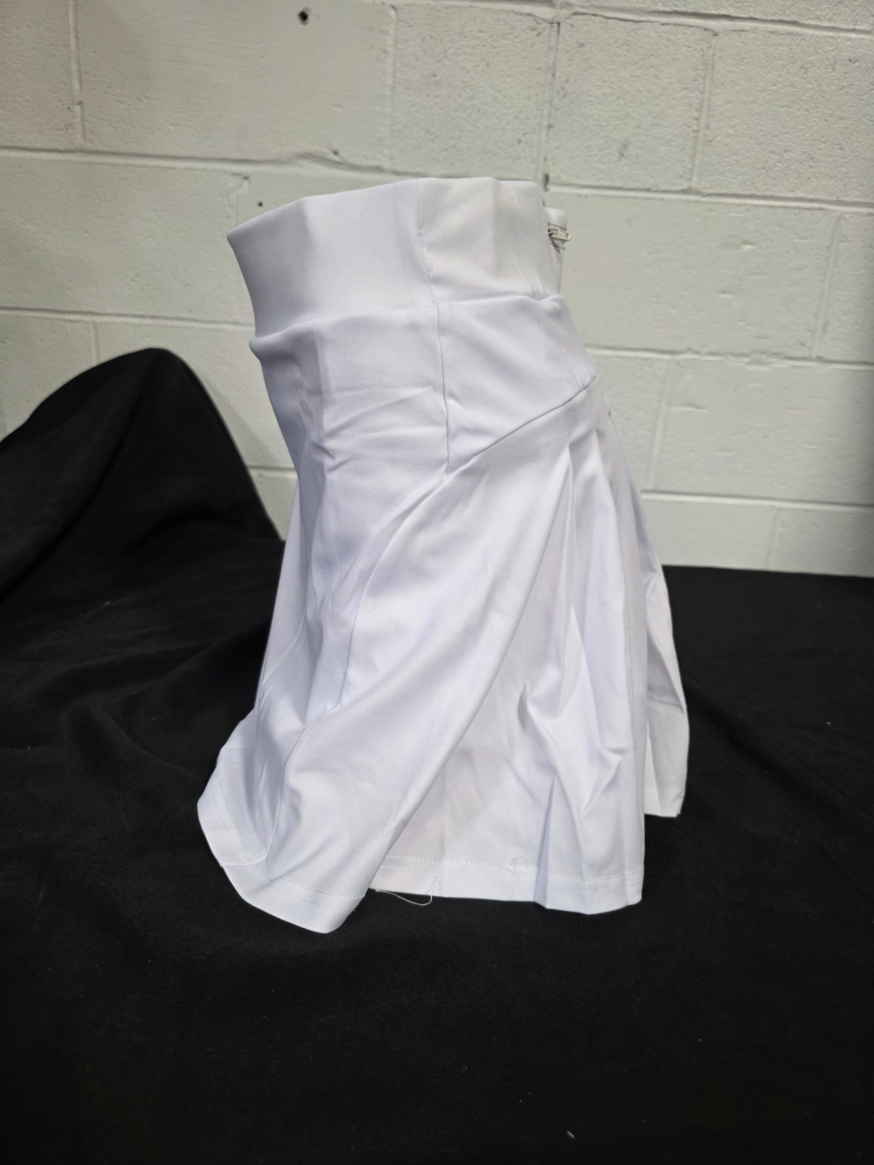 Pleated Tennis Skirts for Women with Pockets Shorts Athletic Golf Skorts Activewear Running Workout Sports Skirt (White,Medium) - Retail $9.99