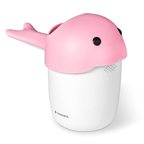 Navaris Baby Hair Rinser - Cute Animal Cup for Bath with 3 Different Pour Spouts - Rinse Shampoo and Keep Water Out of Baby's Face and Eyes - Pink - Retail $10.99