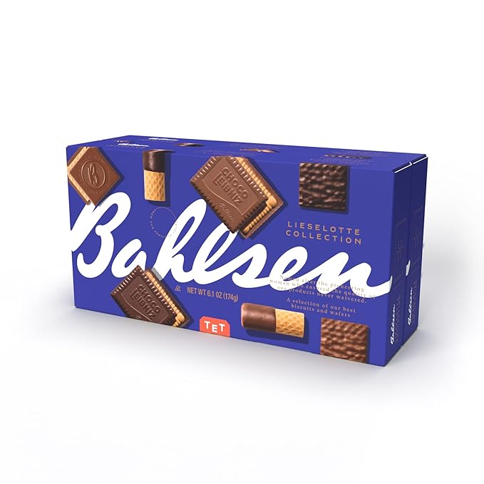 Bahlsen Lieselotte Chocolate Cookies Variety Pack with Choco Wafers, Waffeletten, Choco Leibniz, Ohne Gleichen - 6.1 oz. Box (2 Pack) - Retail $18.99