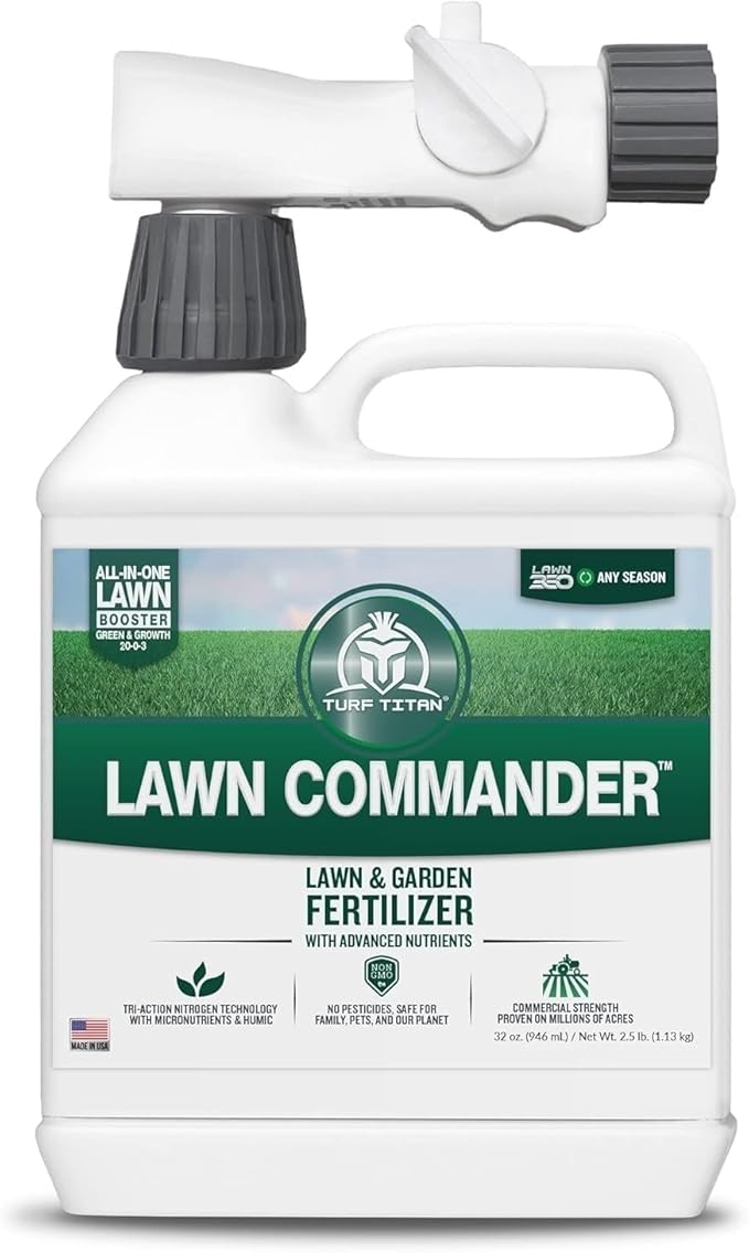 Turf Titan Lawn Commander with Hose, Lawn Fertilizer for Lawn Care, 32 oz - Retail $32.99