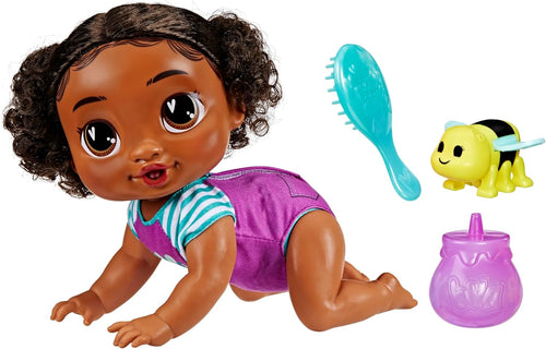Baby Alive Crawl 'n Play Tilly Tinker Electronic Crawling Baby Doll Set, Black Hair, Kids Toys for Girls & Boys 3 Years & Up, 10.75 Inches - Retail $45.99