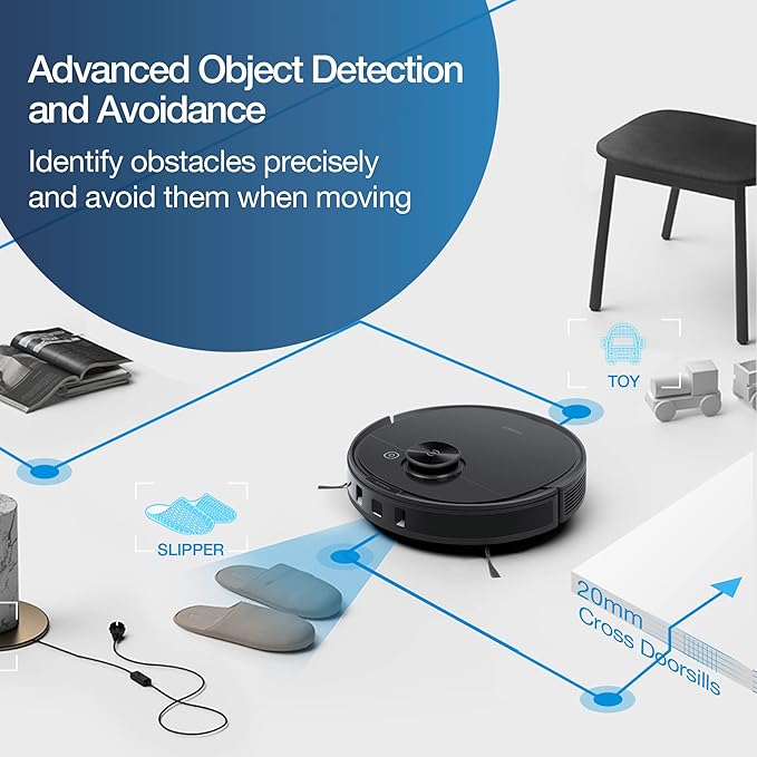 ECOVACS Deebot N8+ Robot Vacuum and Mop Cleaner, with Self Empty Station - Retail $671.00