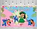 Stitch Theme Flag Birthday Party Background Banner for Photography Children Birthday Party Decoration Supplies (5.9ft*3.6ft) - Retail $12.99