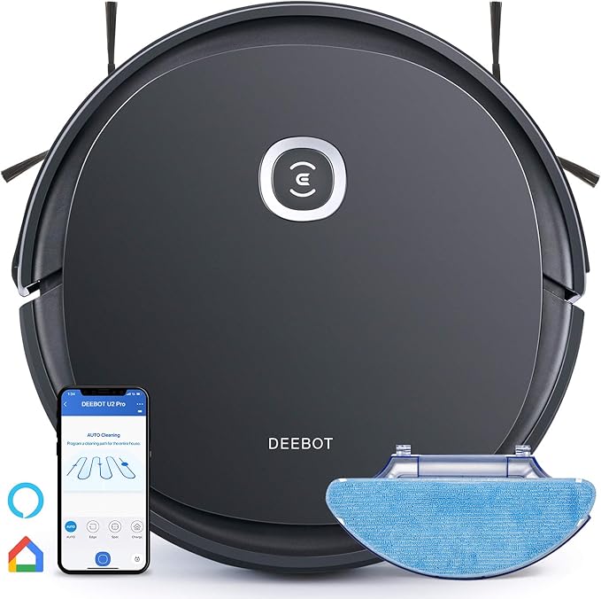 ECOVACS DEEBOT OZMO U2 Pro Robot Vacuum Cleaner 2 in1 Vacuum and Mop - Retail $300