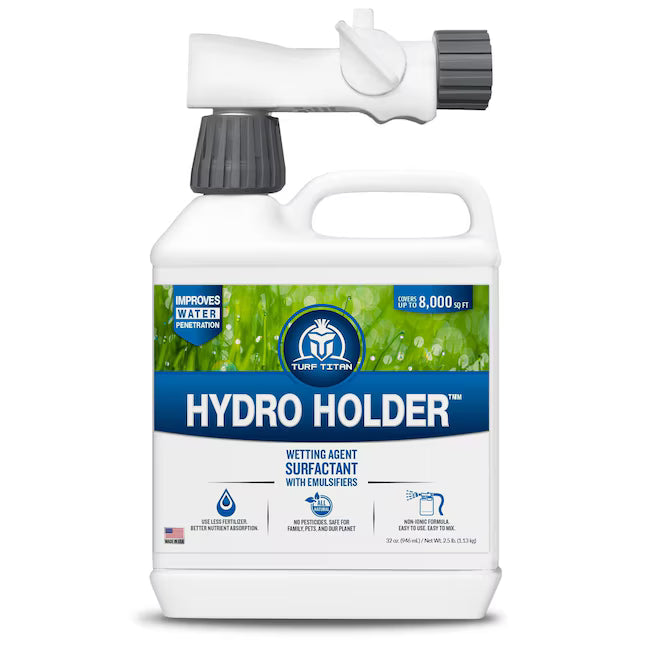 Turf Titan Hydro Holder Hose End: Effective Wetting Agent for Healthier Lawn and Garden, 32 oz - Retail $32.99