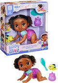 Baby Alive Crawl 'n Play Tilly Tinker Electronic Crawling Baby Doll Set, Black Hair, Kids Toys for Girls & Boys 3 Years & Up, 10.75 Inches - Retail $45.99