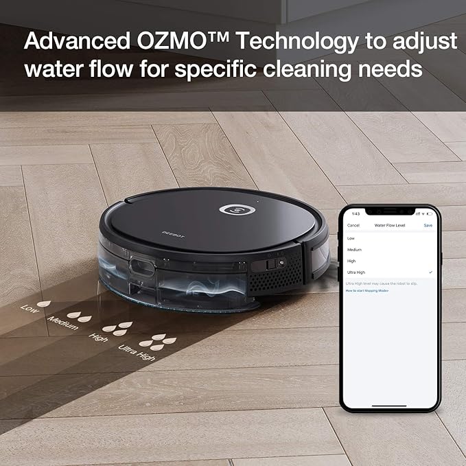 ECOVACS DEEBOT OZMO U2 Pro Robot Vacuum Cleaner 2 in1 Vacuum and Mop - Retail $300
