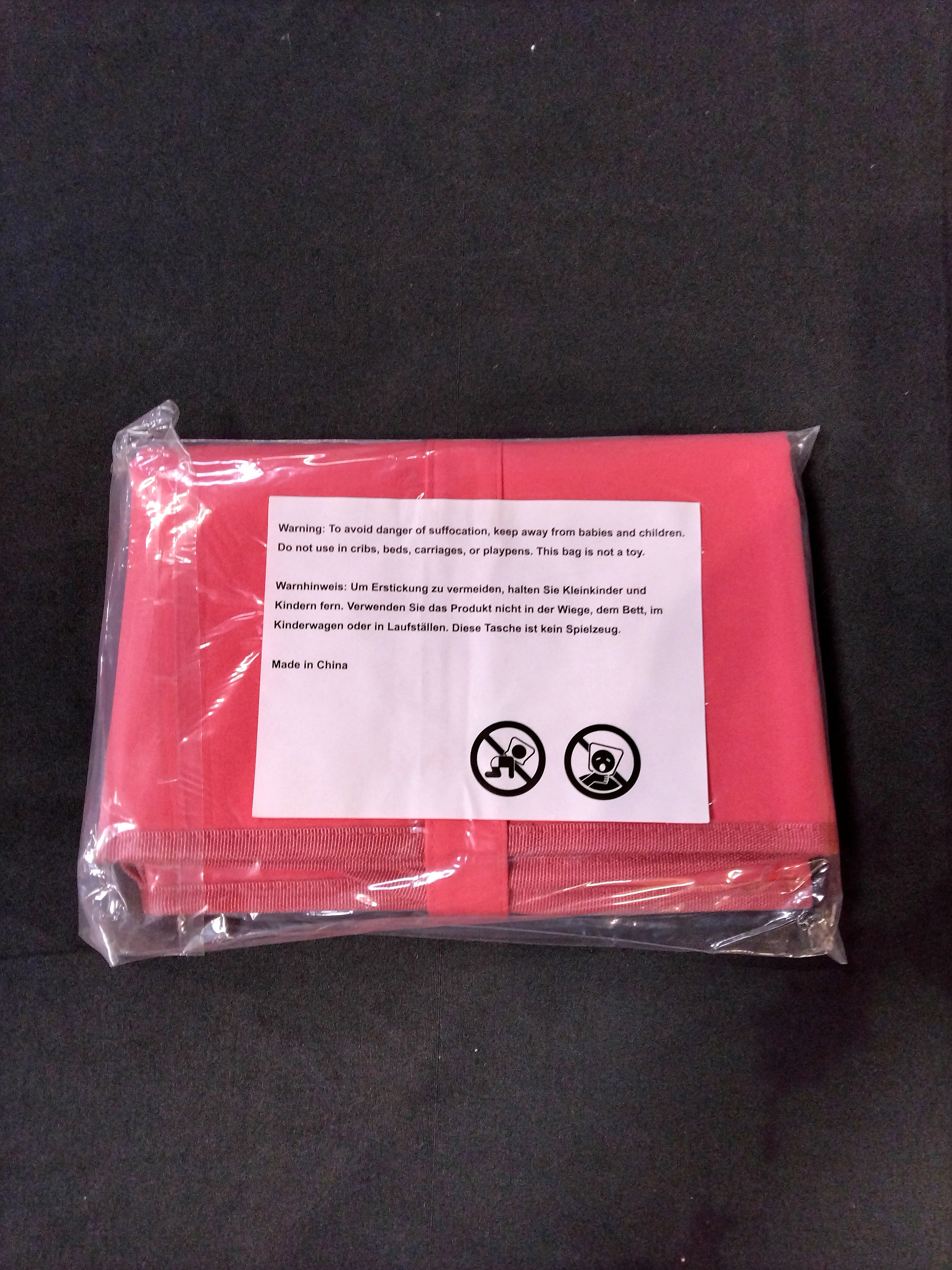 Navaris Baby Changing Mat Portable - Slim Lightweight & Foldable Baby Change Mat - Water Repellent Travel Changing Mat with Pockets - Folding Mat for Clean Diaper Changes - Coral - Retail $2.99