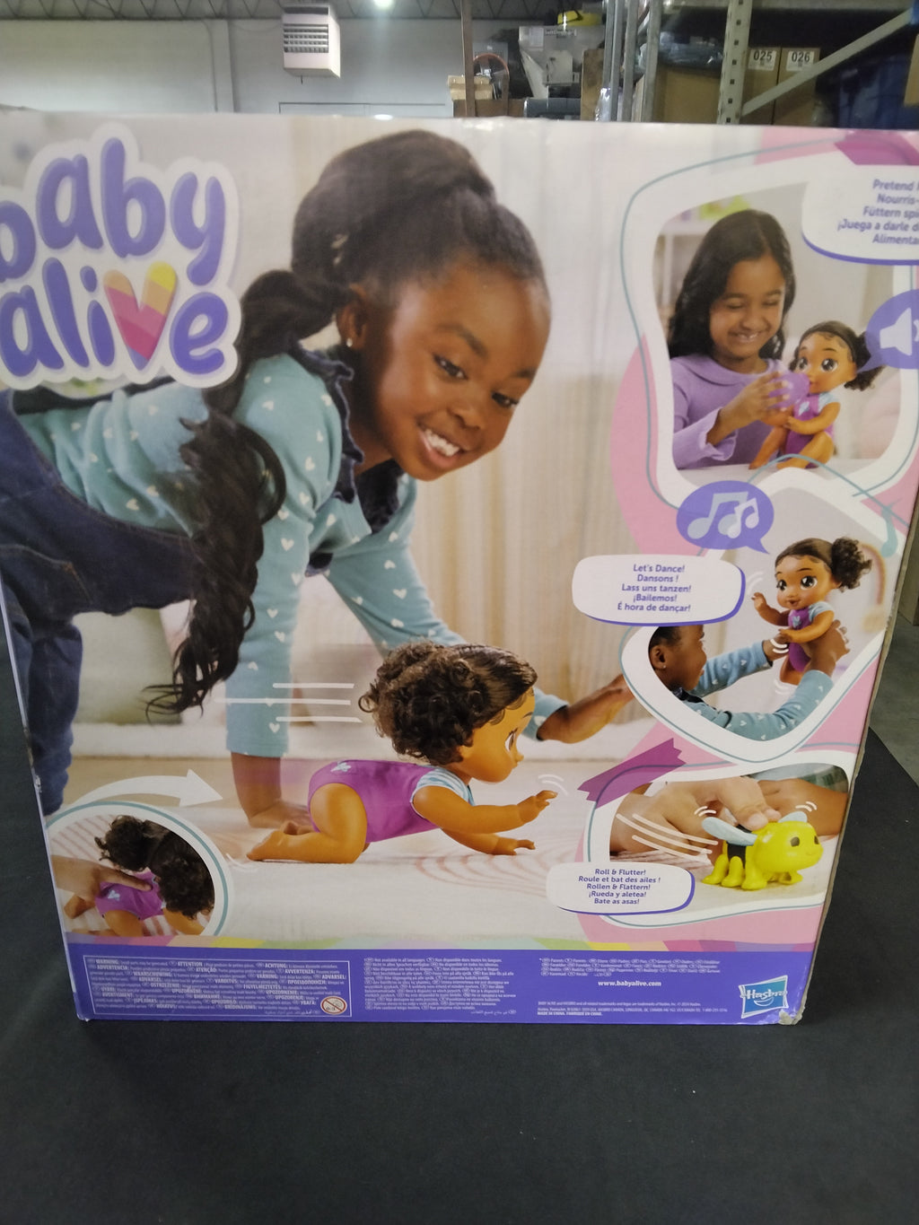 Baby Alive Crawl 'n Play Tilly Tinker Electronic Crawling Baby Doll Set, Black Hair, Kids Toys for Girls & Boys 3 Years & Up, 10.75 Inches - Retail $45.99