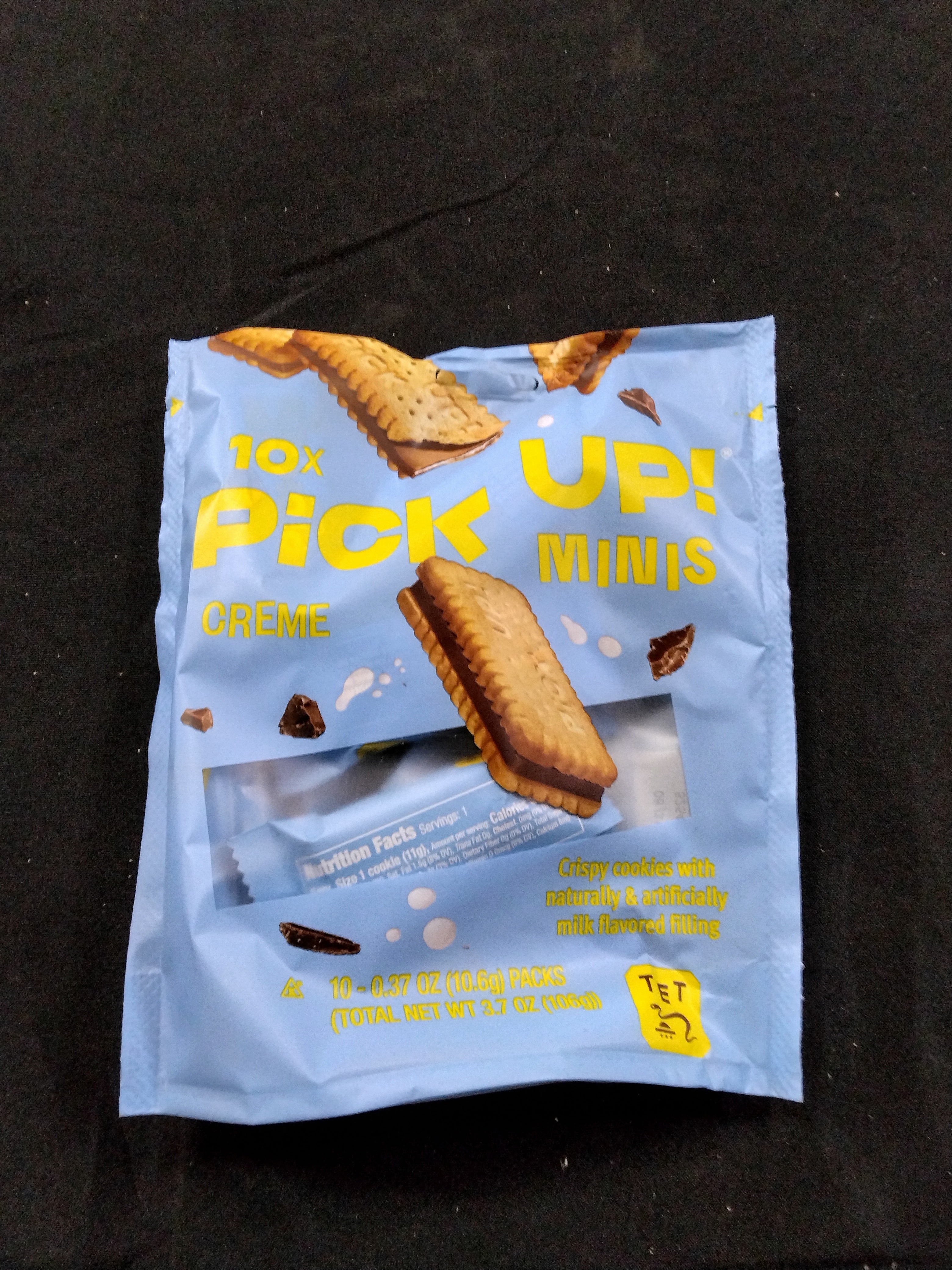 Bahlsen PiCK UP! Minis Creme (3 Bags, 3x10 individual cookies, 30 cookies total) (0.37 oz single servings individually wrapped) Kosher - Retail $27.99