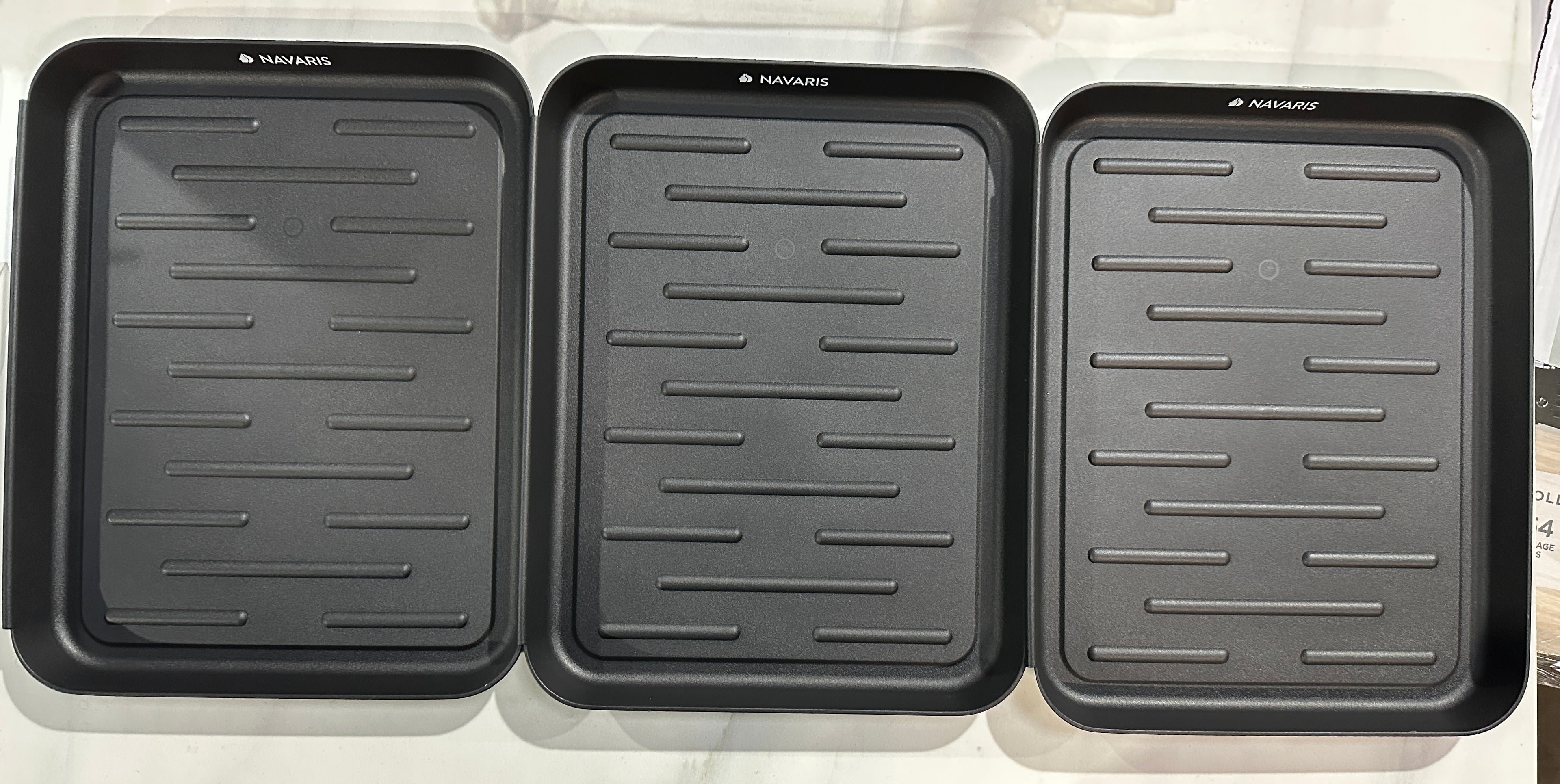 Navaris Set of 3 Shoe Drip Trays - Multi-Purpose Boot Tray for Rain Boots, Winter Boots, Sneakers. Suitable for Indoor and Outdoor Use in All Seasons. Color: Black - Retail $20.99
