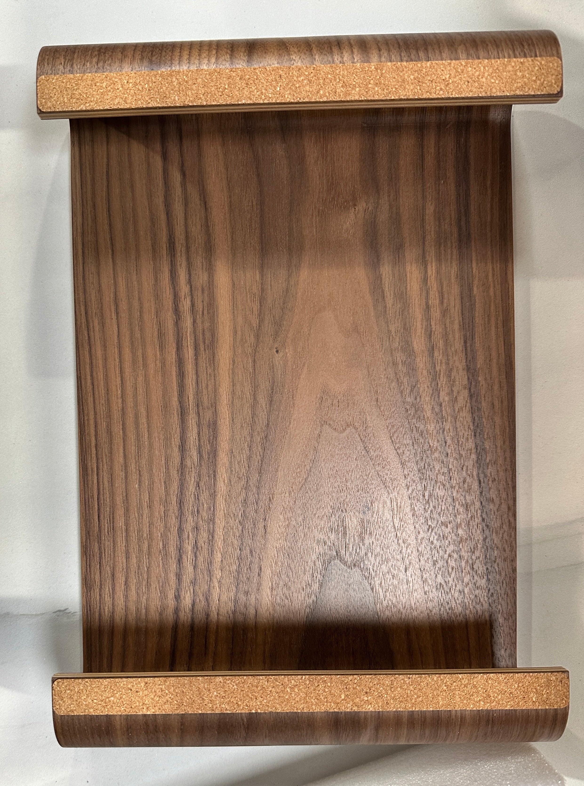 Navaris Wood Monitor Stand Riser - Computer Desk Organizer Desktop Dock Wooden Mount Display for PC TV Screen Notebook Laptop - Walnut - Retail $49.99