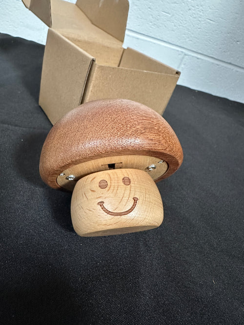 Cute You are My Sunshine Mechanism Wood Mushroom Music Box Vintage Musical Gift with Smile face for Wife Women Friends Love Girl Birthday Valentine's Day Christmas Day Anniversary Thanksgiving - Retail $18.99