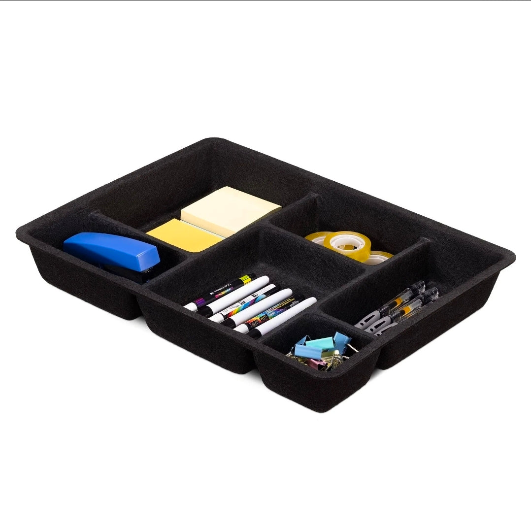 Navaris Felt Drawer Organizer Tray - Tidy Desk Drawers, Office Supplies, Jewelry, Cosmetics, Small Personal Items and Accessories - Retail $31.16