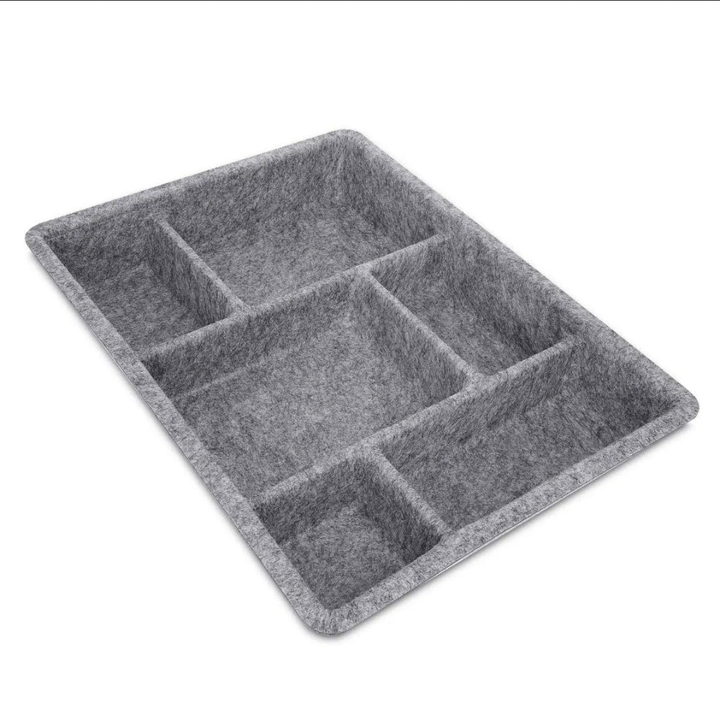 Navaris Felt Drawer Organizer Tray - Tidy Desk Drawers, Office Supplies, Jewelry, Cosmetics, Small Personal Items and Accessories - Retail $31.16