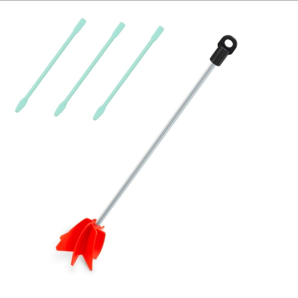 Navaris Epoxy Mixer for Drill - 5 Gallon Paint and Epoxy Resin Mixing Attachment - 14" Stirrer Paddle for Drills - Includes 3 Silicone Stir Sticks - Retail $45