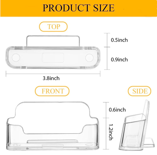 DIY.STORE Clear Business Card Holder, 10 Pack - Retail $13.99