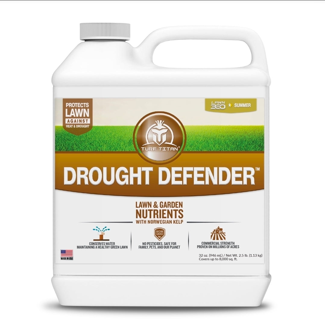 Turf Titan Drought Defender, Advanced Garden Soil Hydration and Lawn Care Shield, 32 oz- Retail $32.99