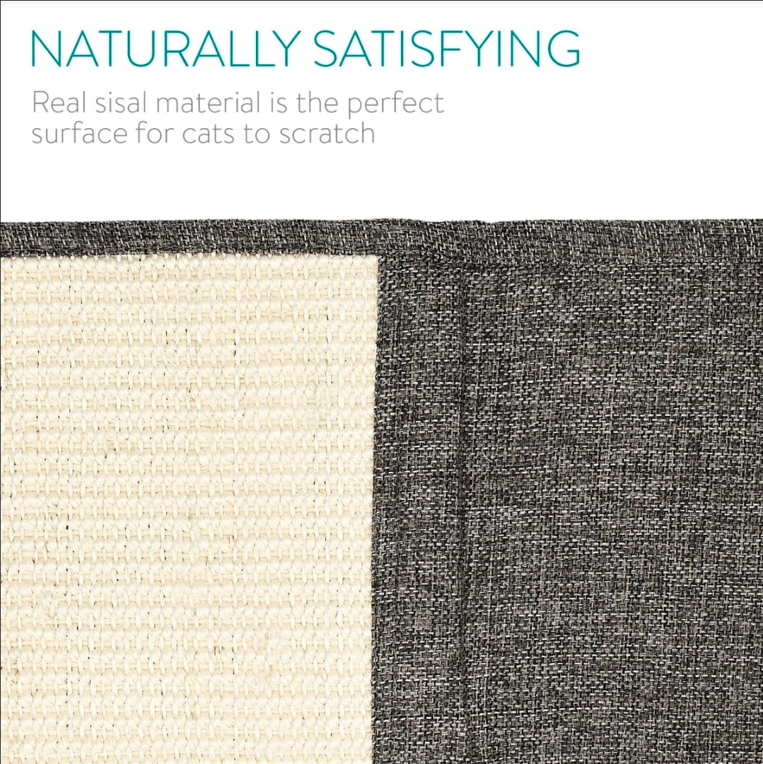 Navaris 2x Cat Scratch Mats Sofa Protector - Natural Sisal Furniture Protector Scratching Pads for Cats - Chair, Couch, Seat, Stairs - Retail $38.99